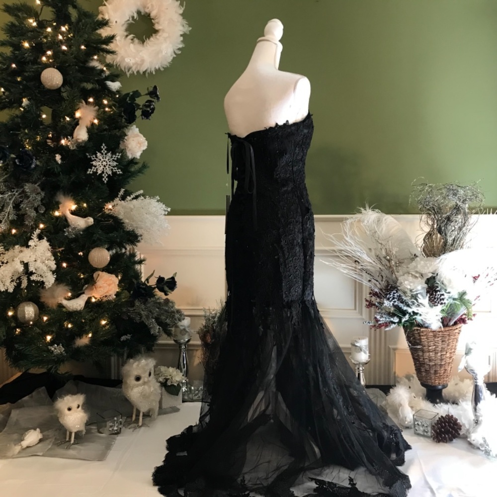 Formal evening Ball Mermaid Prom dress gown - Picture 6 of 14